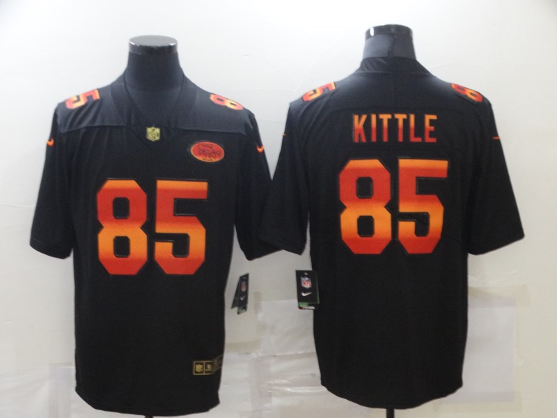 Men's San Francisco 49ers #85 George Kittle Black Jersey